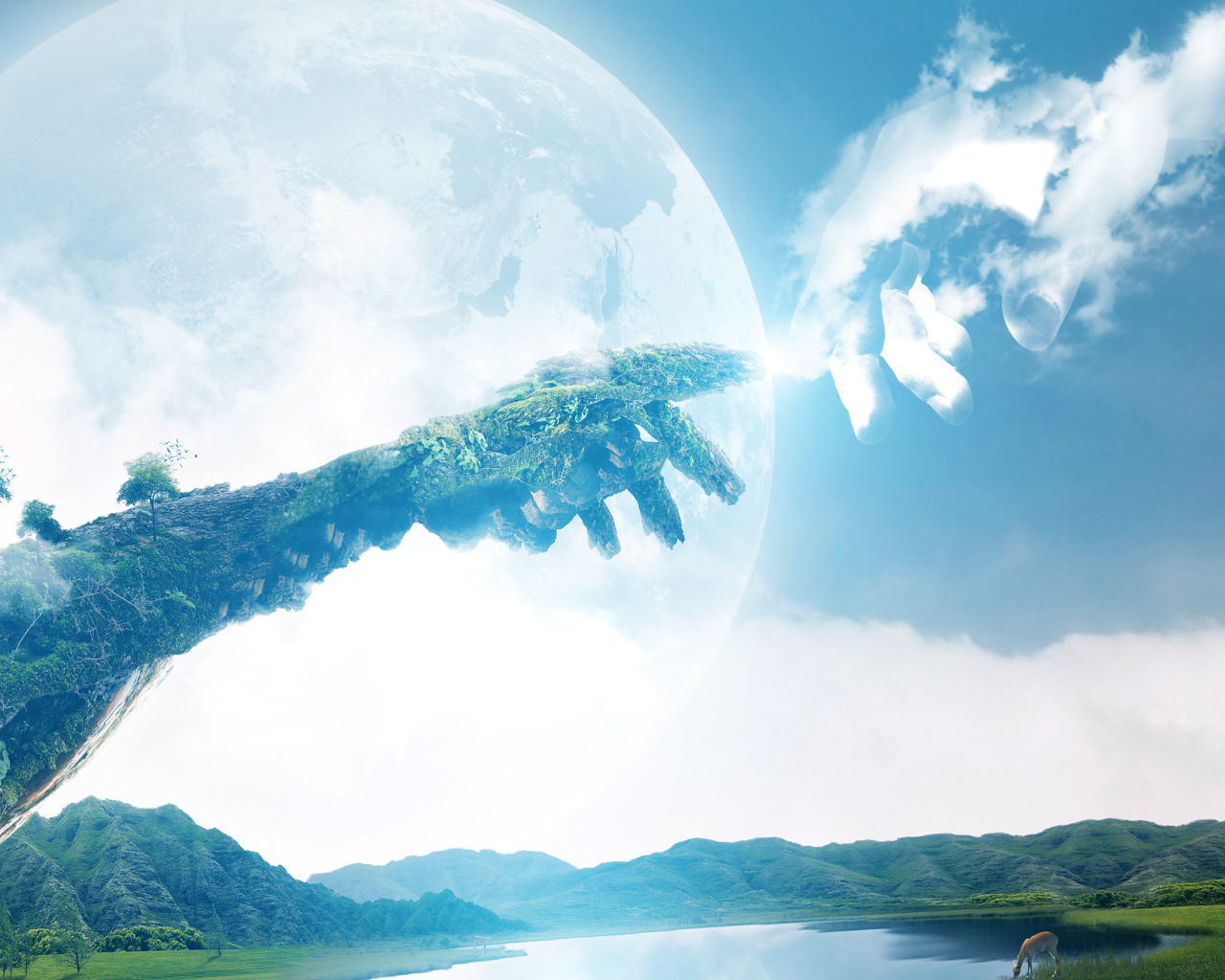 Рукой в небо