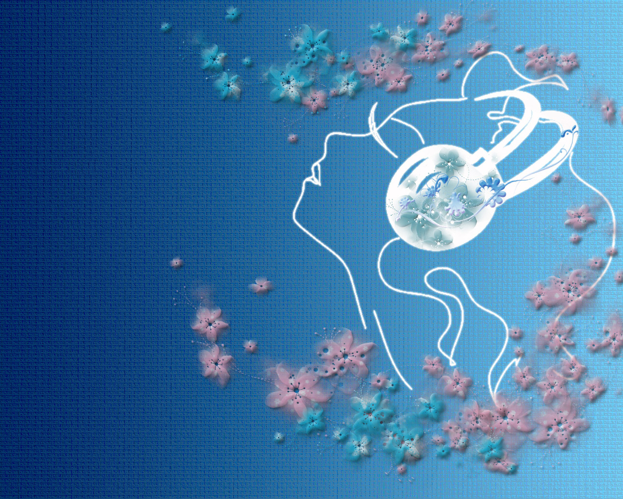 Образ девушки в цветах