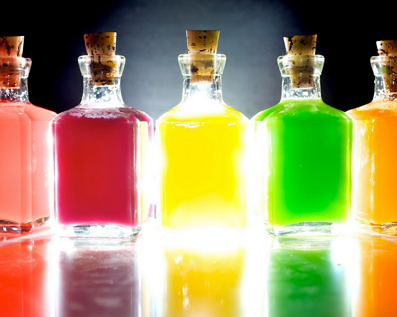 Разноцветные жидкости
