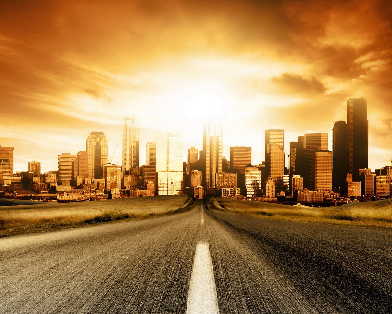 Дорога в город