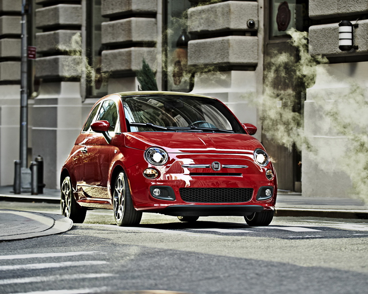 Fiat-500 red