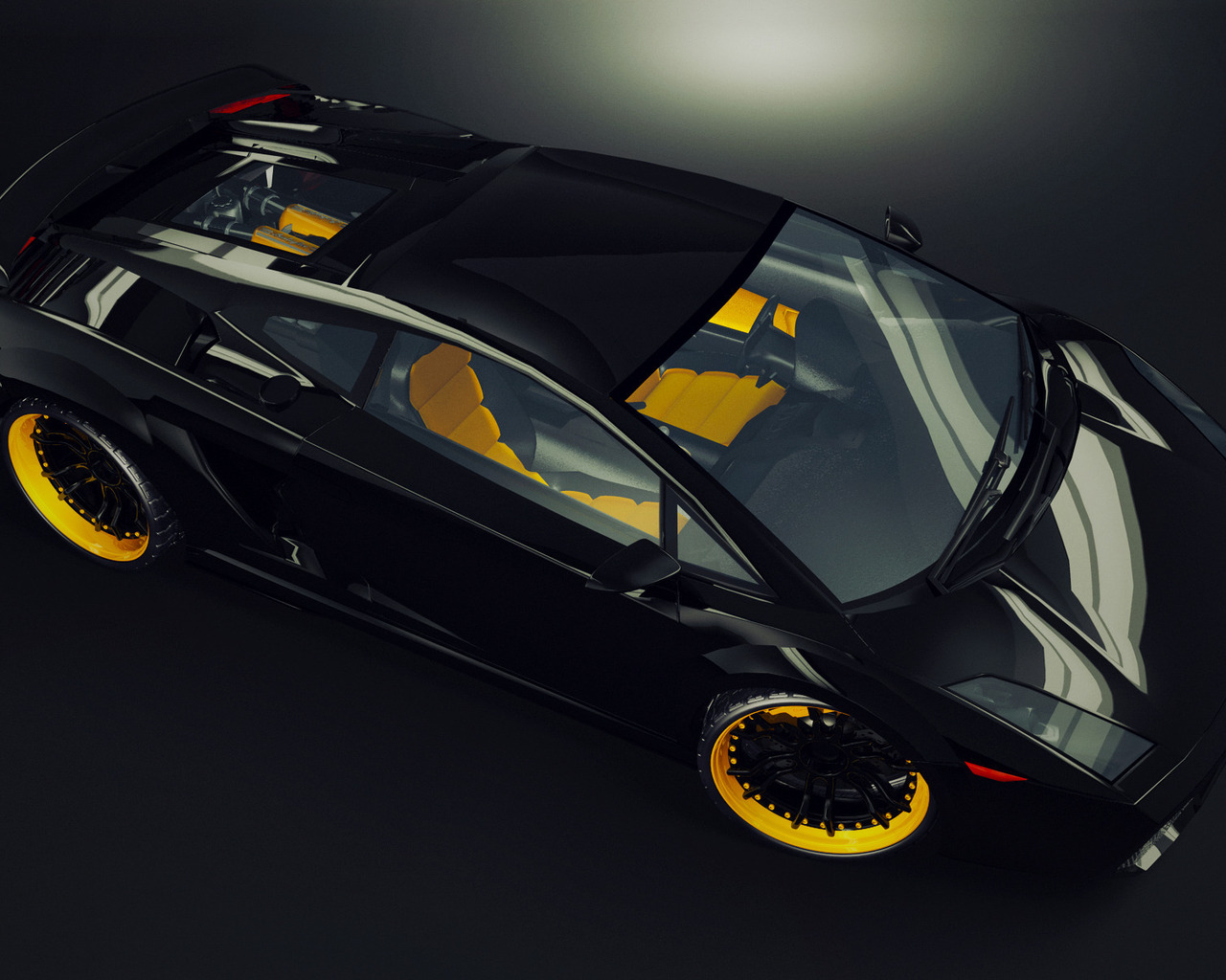 Черный Lamborghini