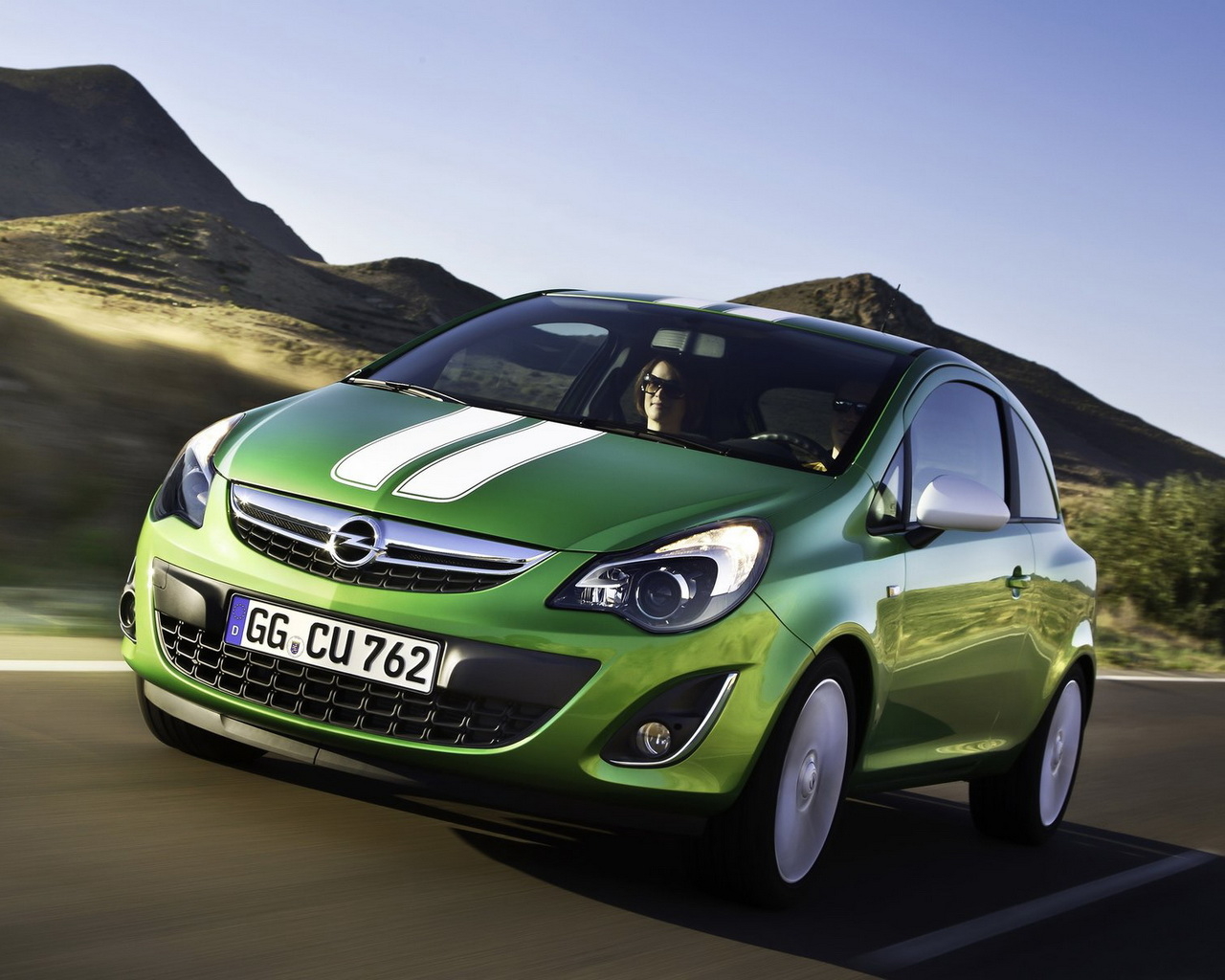 Opel-Corsa в движении