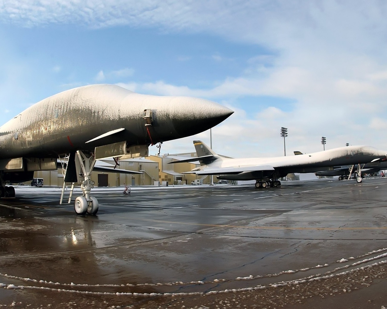 Аэродром зимой