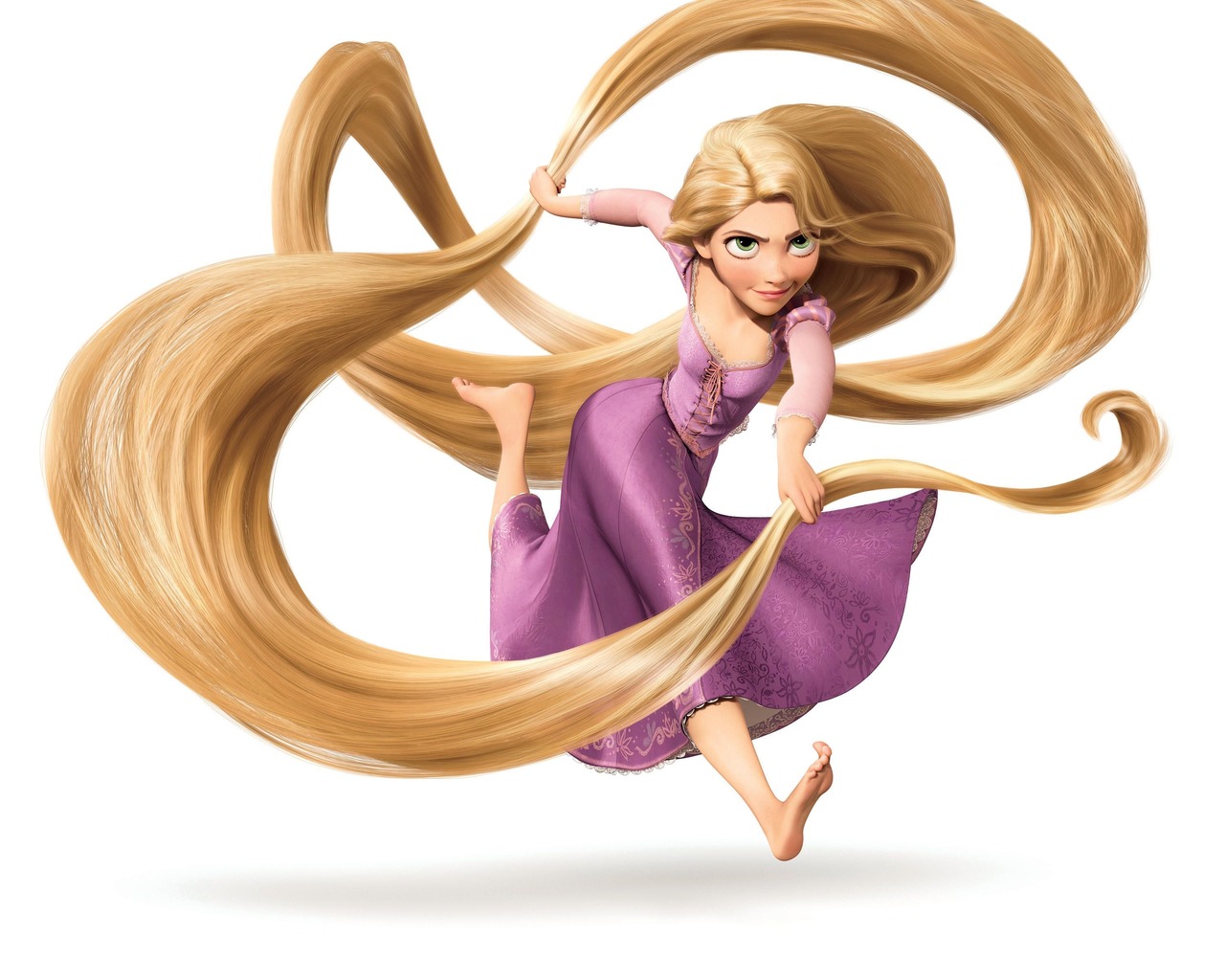 «Рапунцель: Запутанная история», длинные волосы