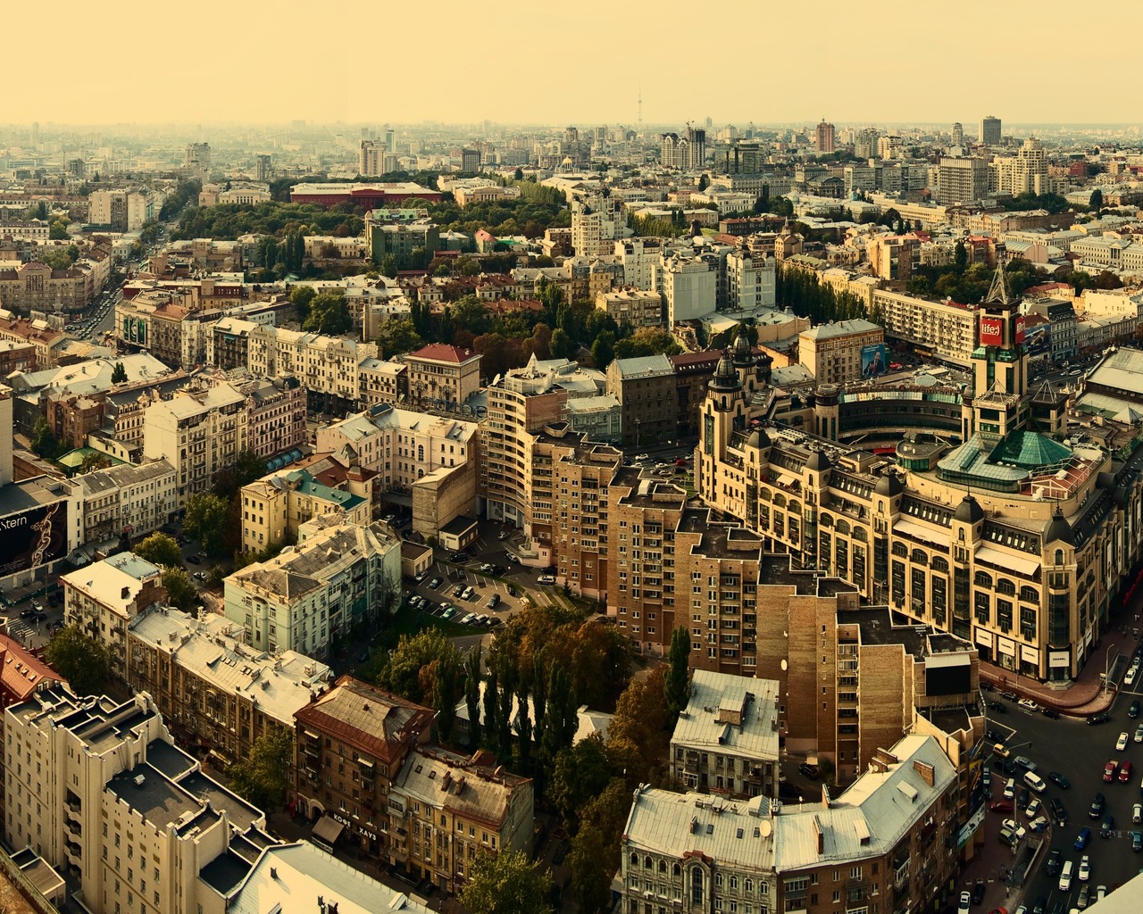 Панорама города