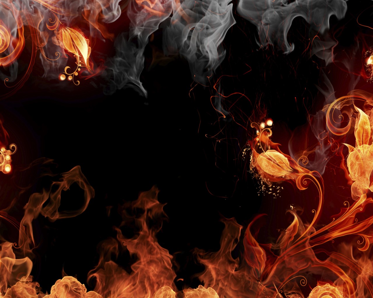 Огненные цветы