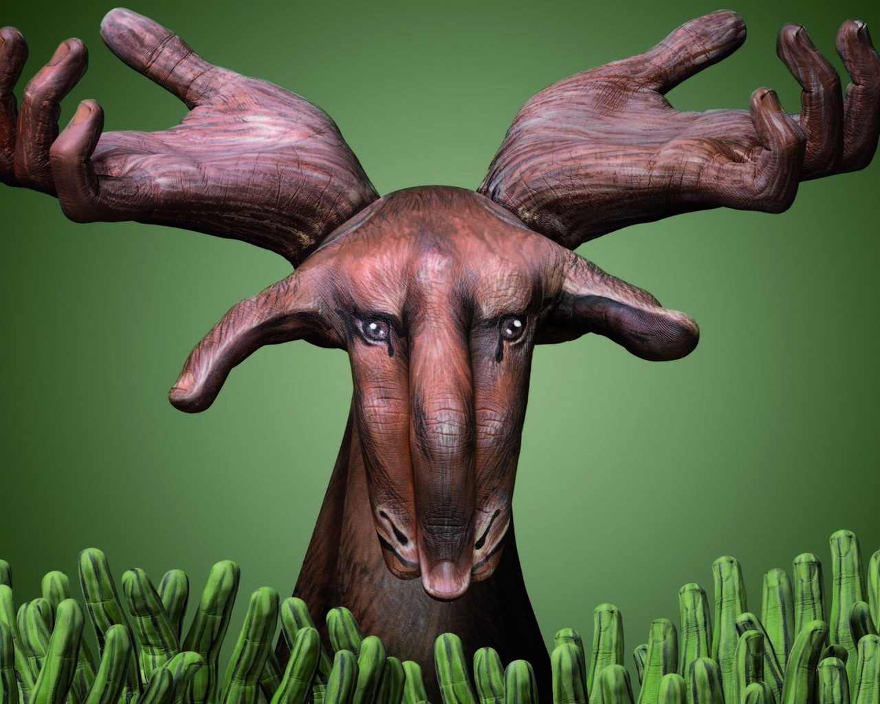 Лось из рук