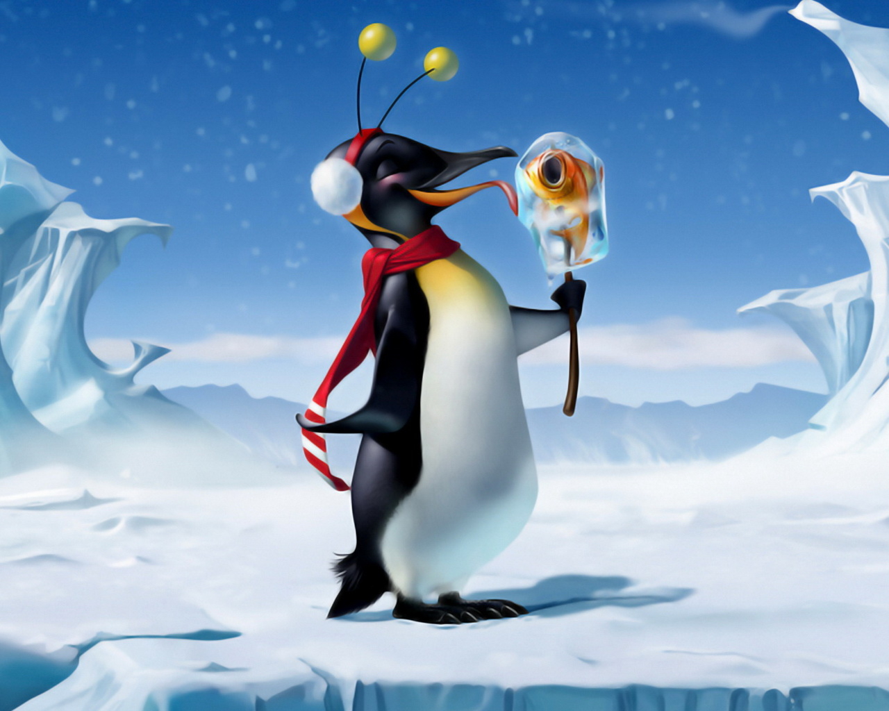Довольный пингвин