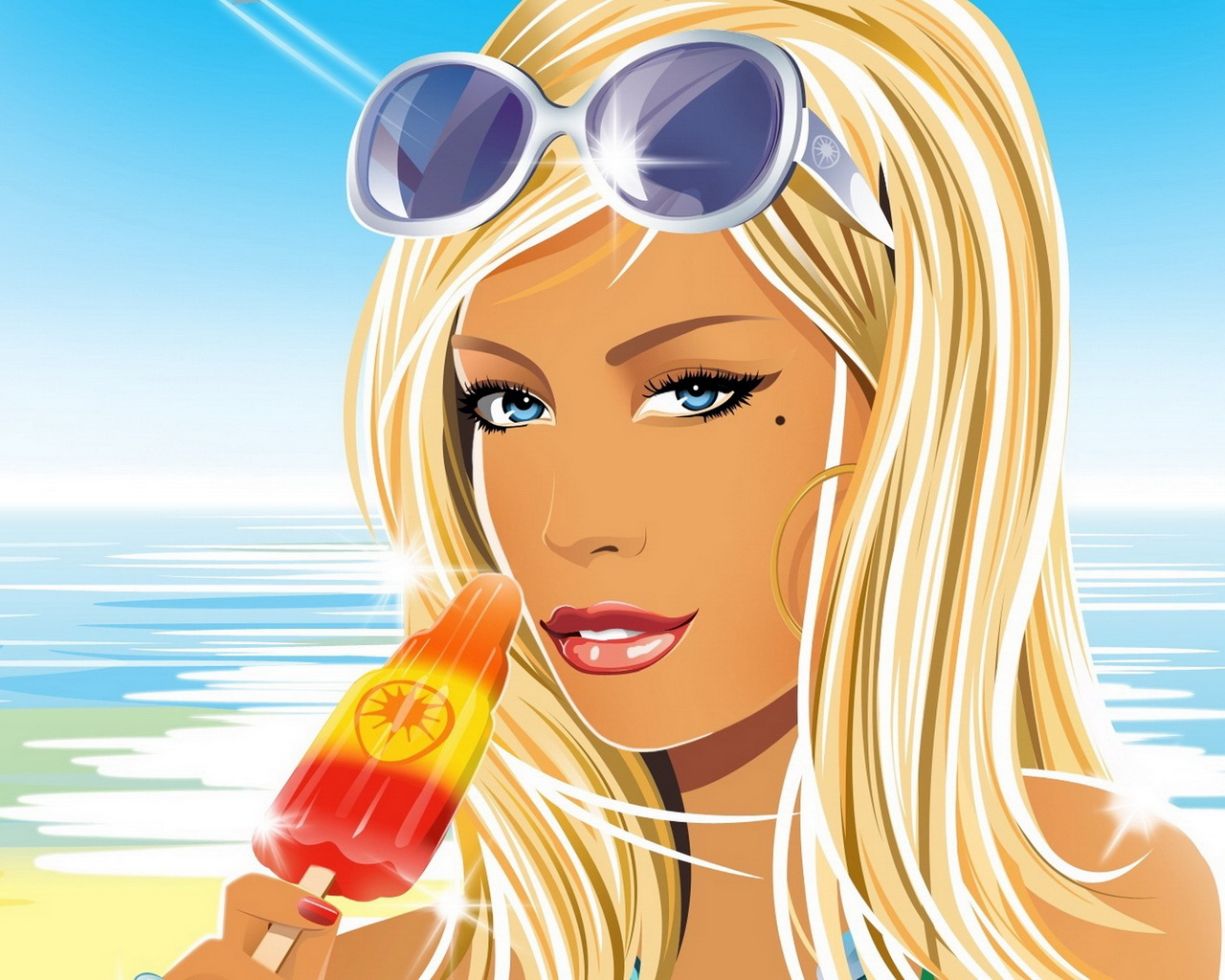 Девушка с мороженным