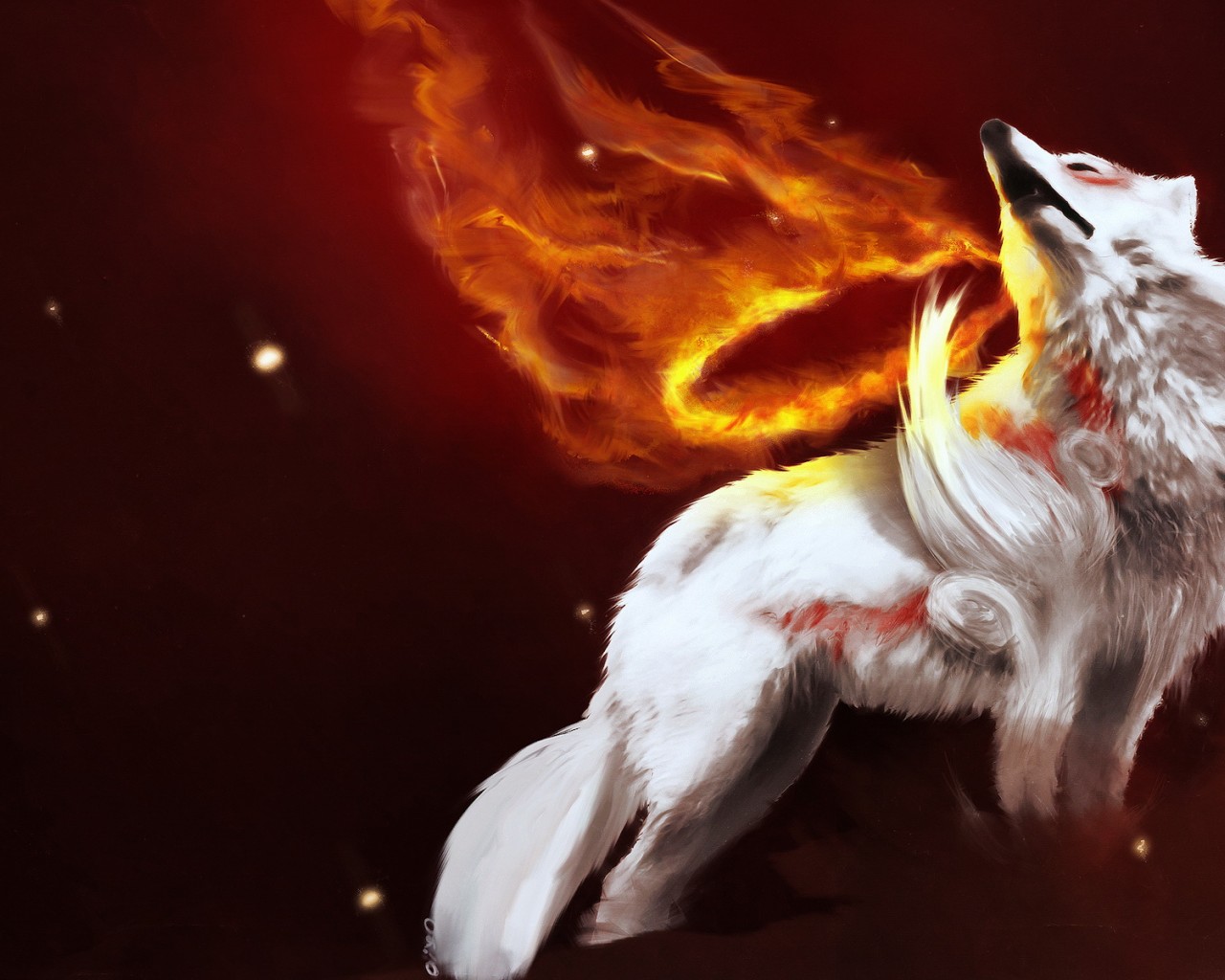 Волк в огне