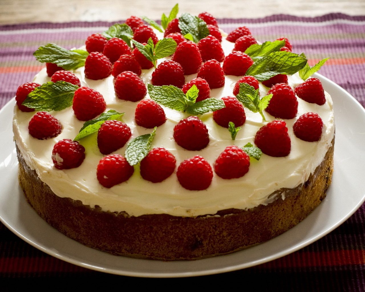 Тортик с малиной