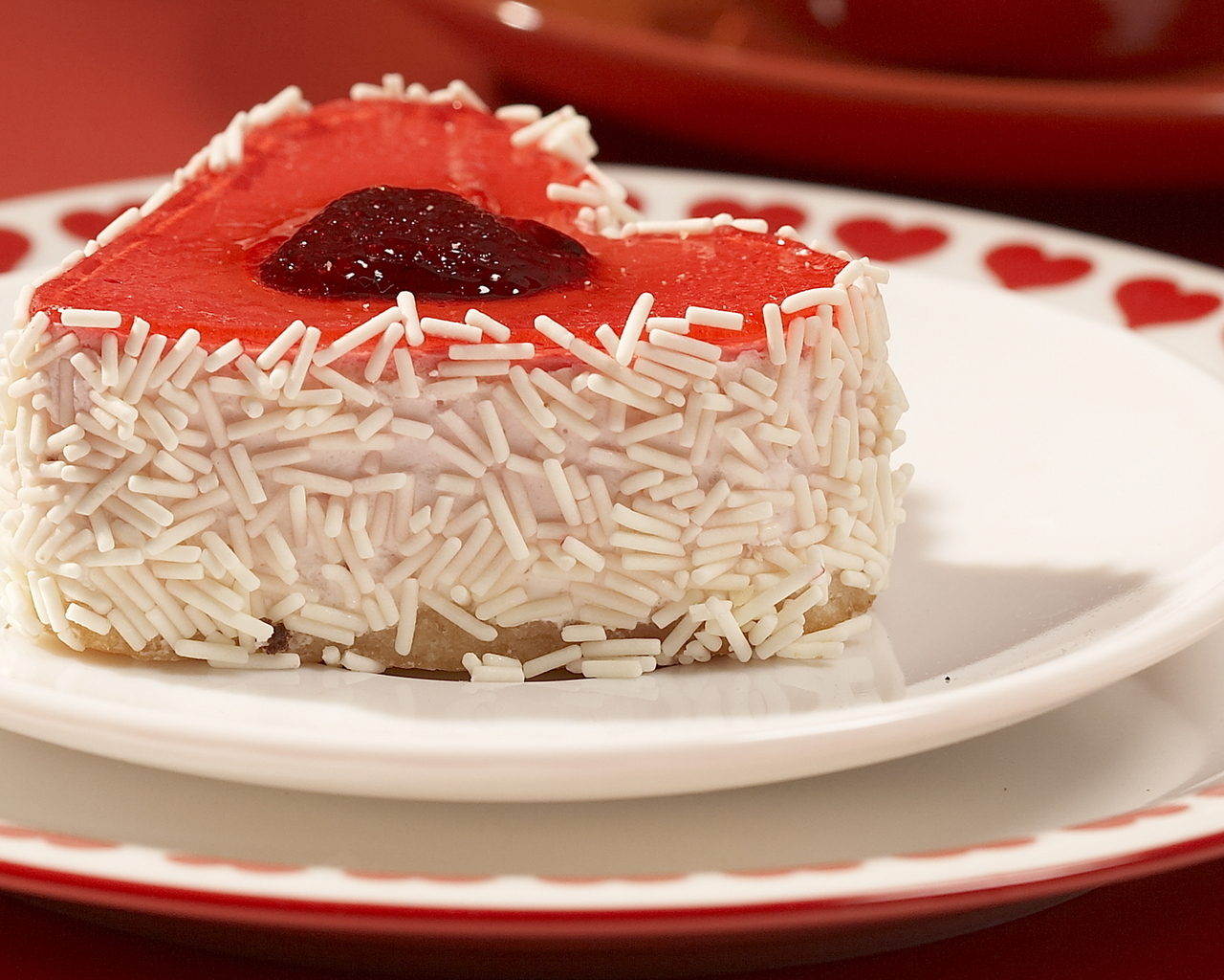 Пирожное сердцем