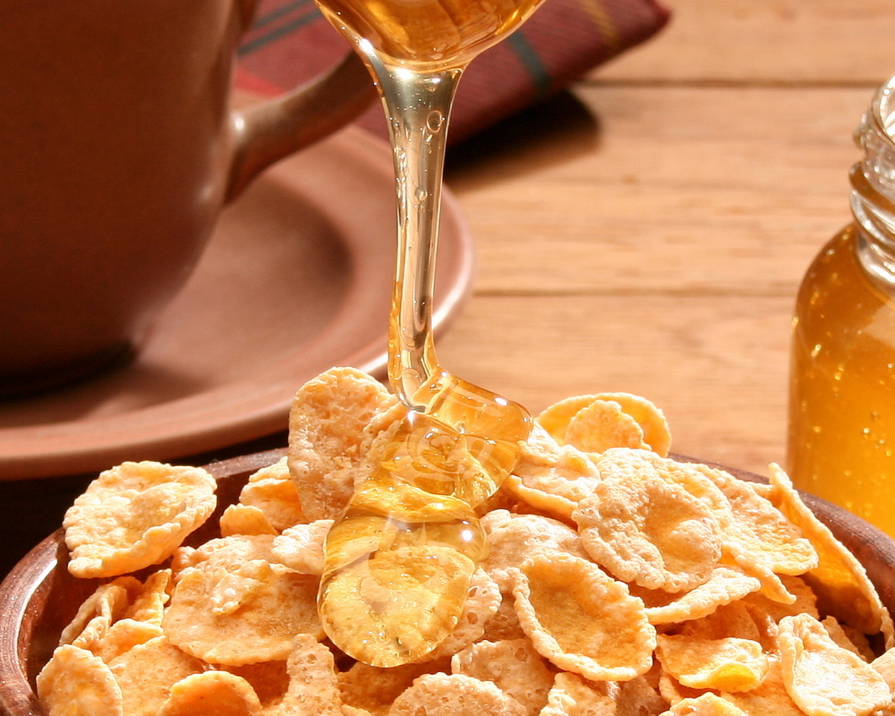 Хлопья с медом