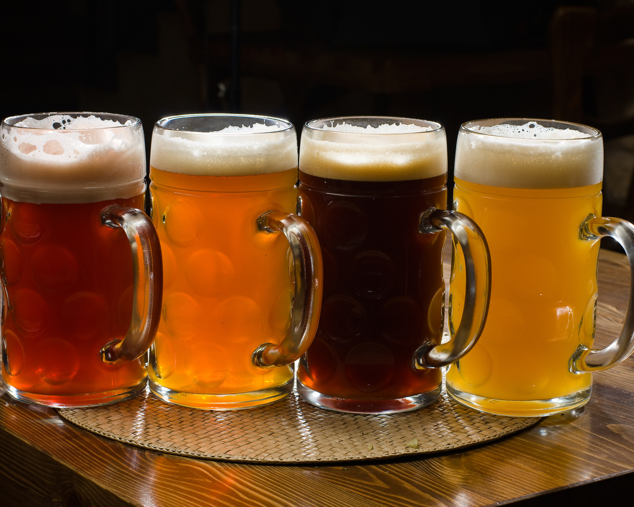 Четыре вида пива