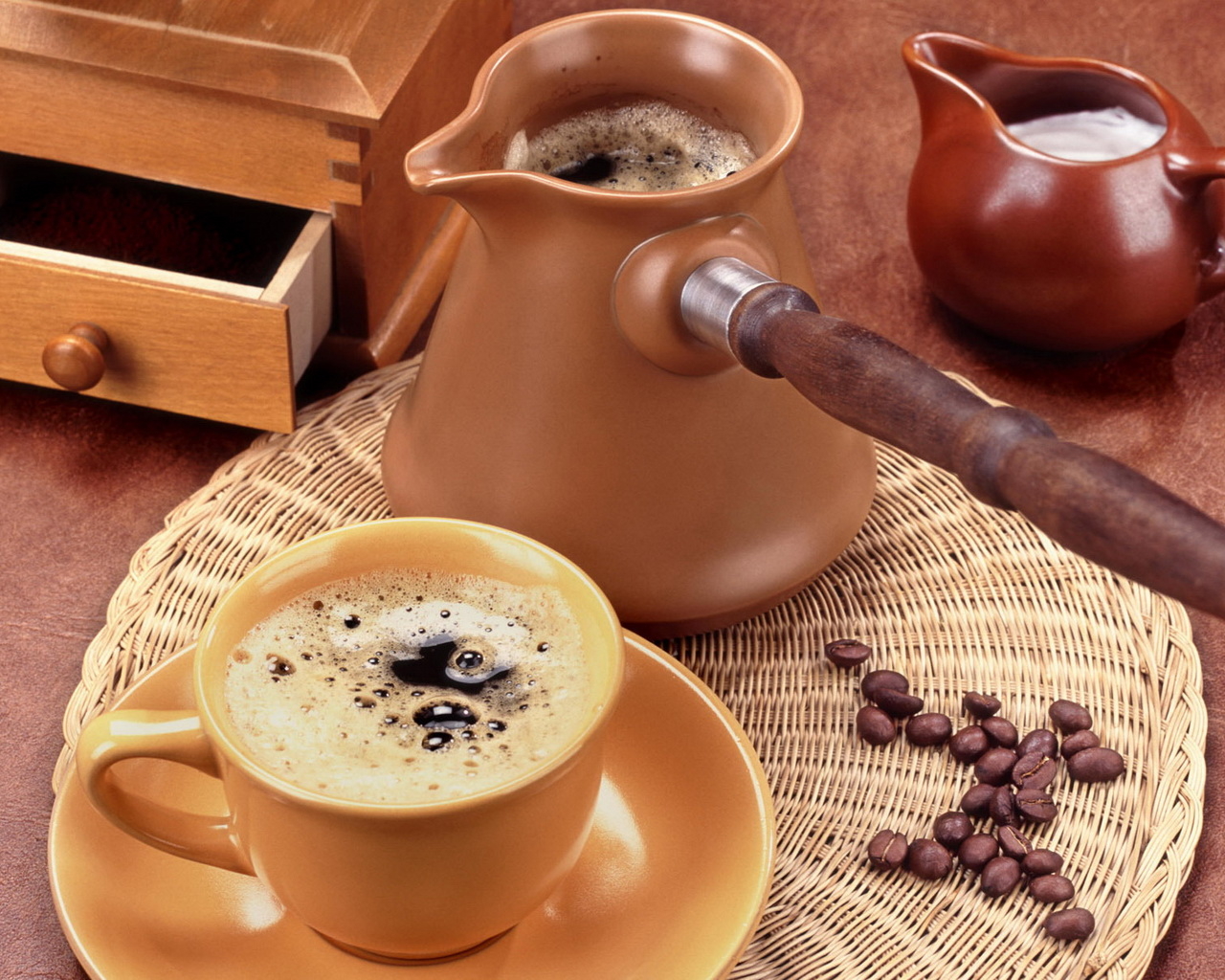 Свежесваренный кофе