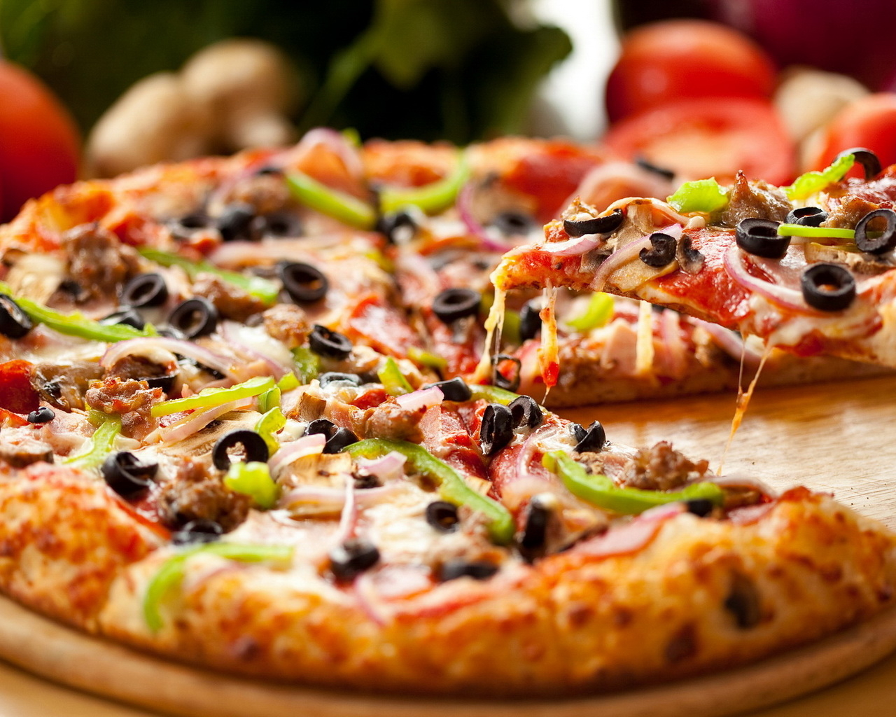 Вкусная пицца