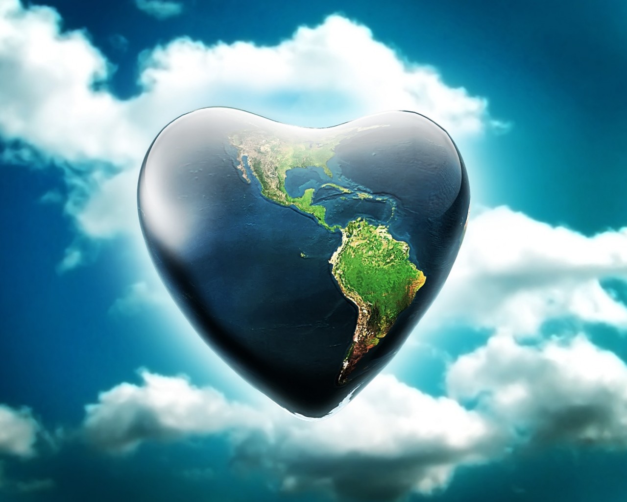 Земля в форме сердца