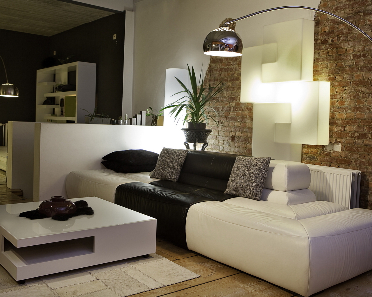 Черно-белый интерьер