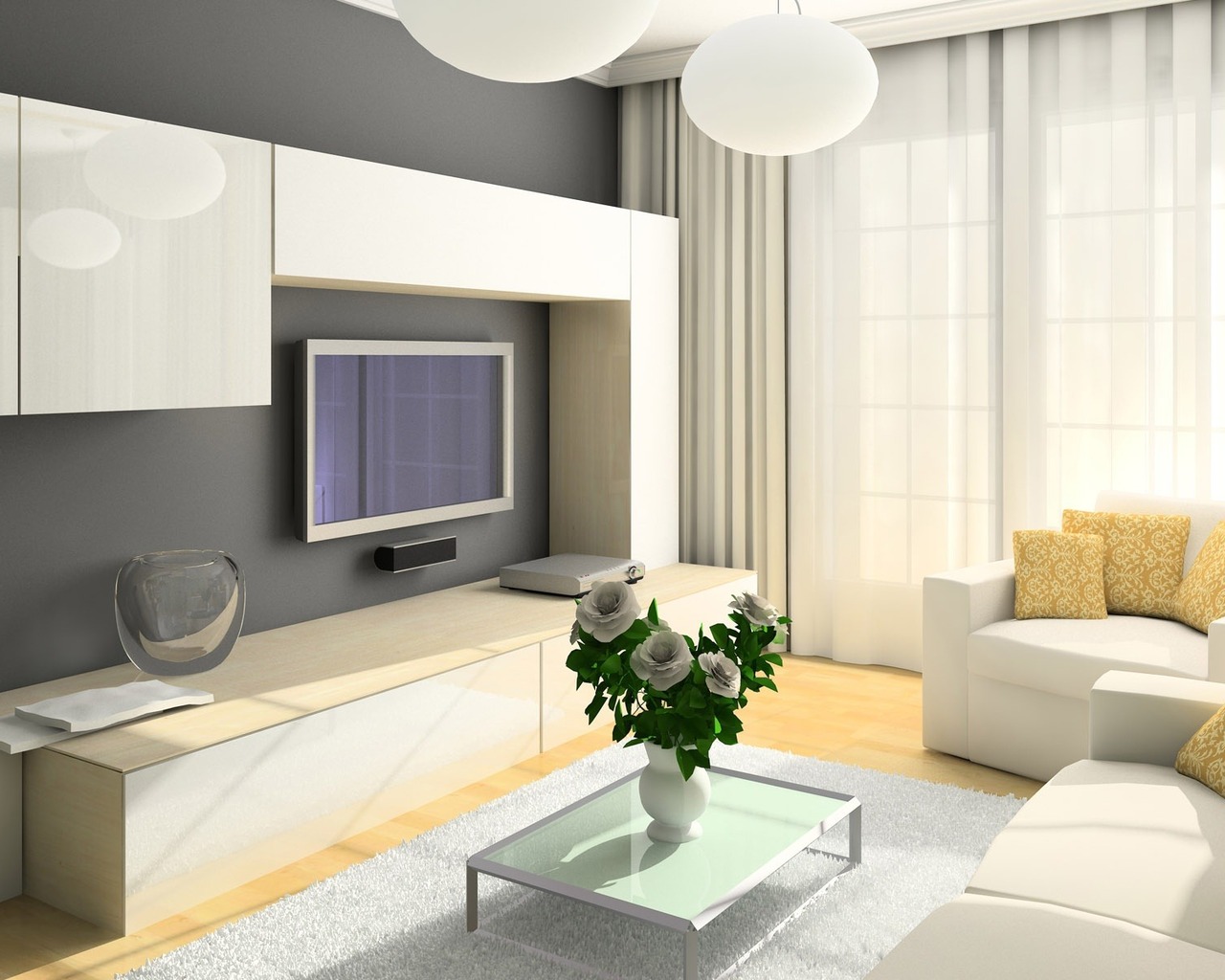 Светлая гостиная