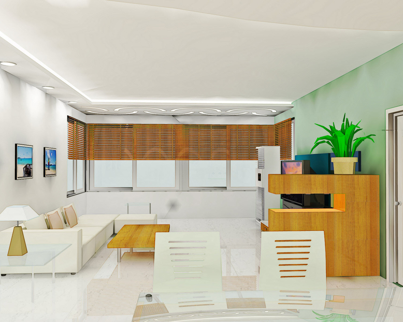 Компьютерный дизайн комнаты