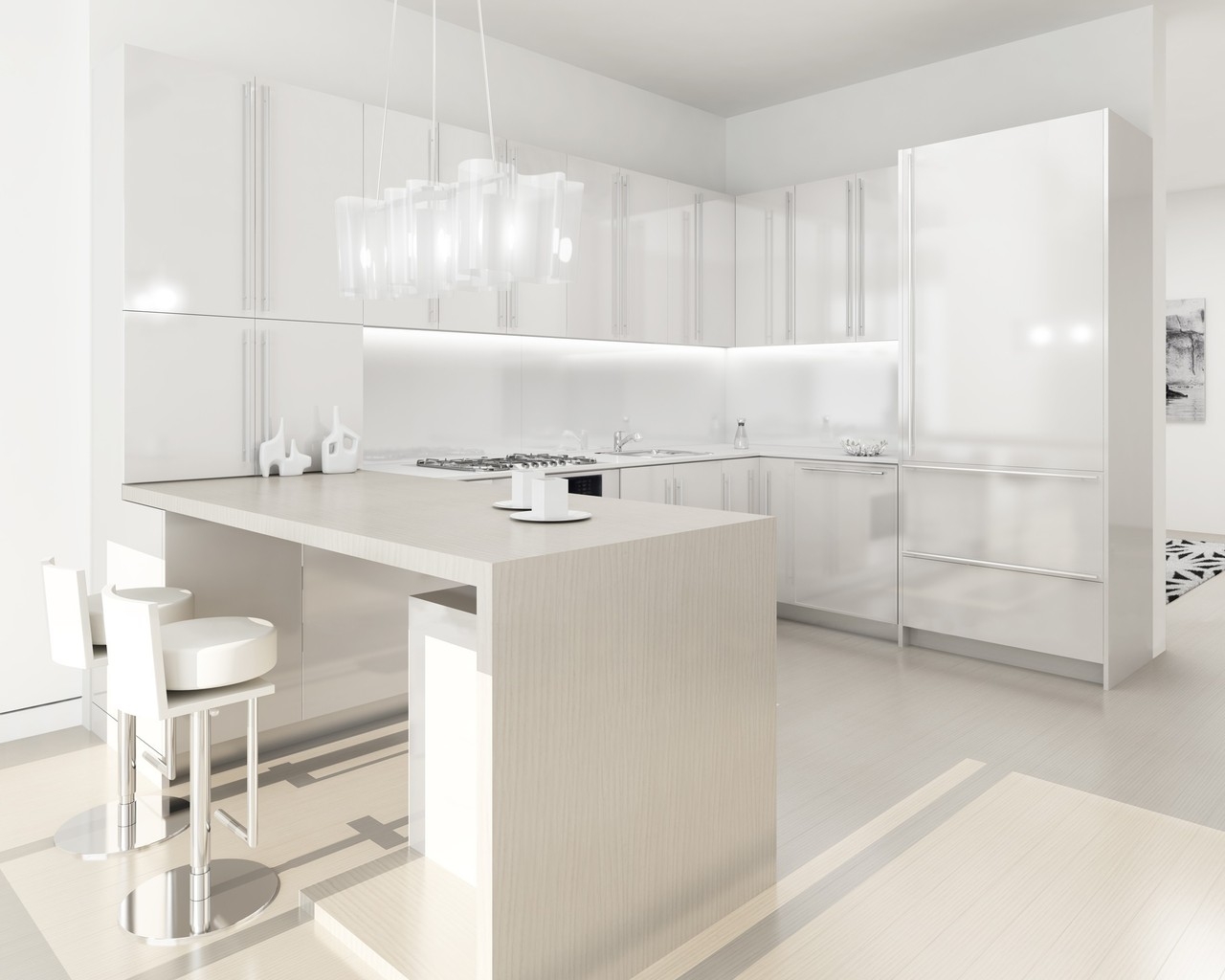 Белоснежная кухня