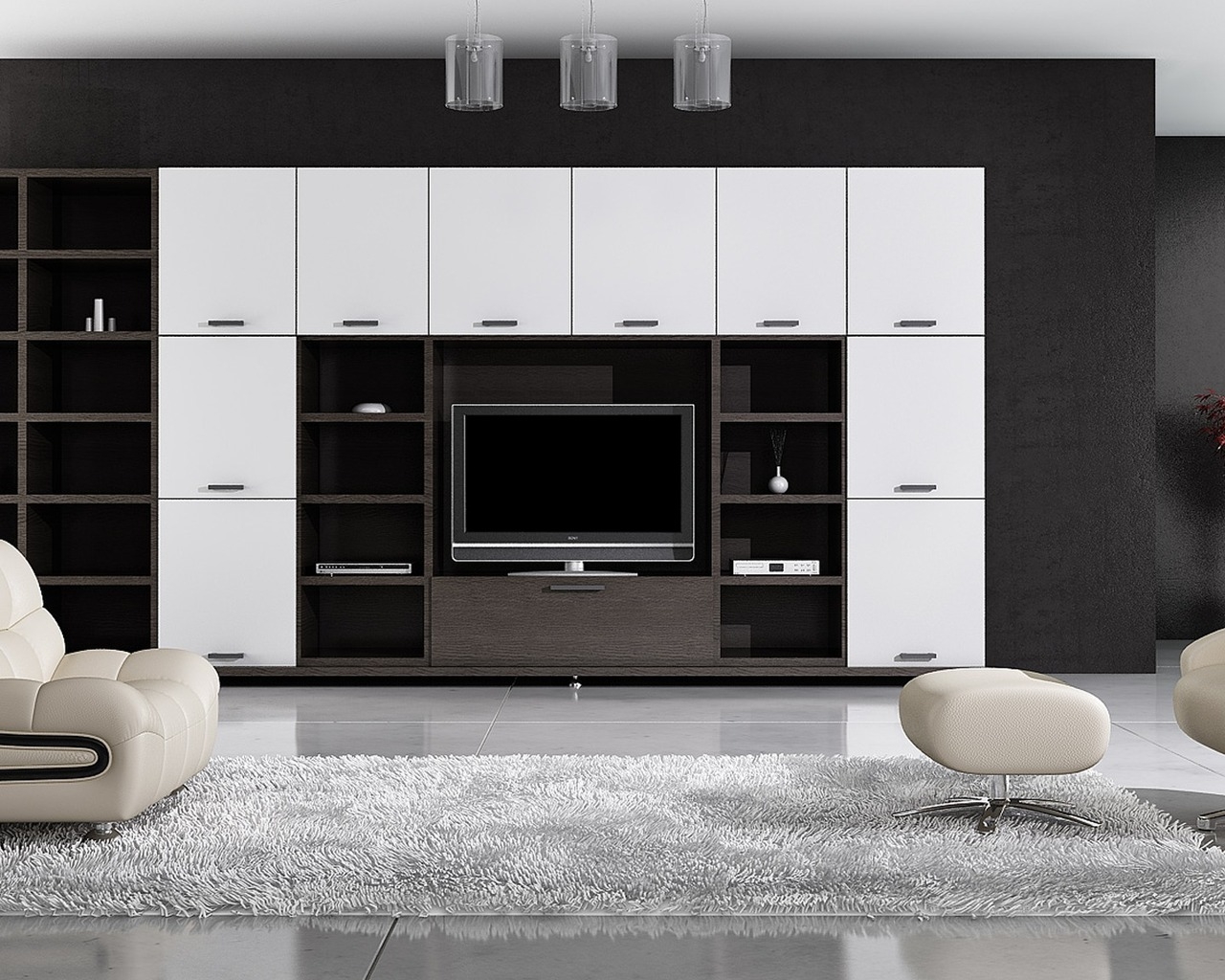 Просторная гостинная