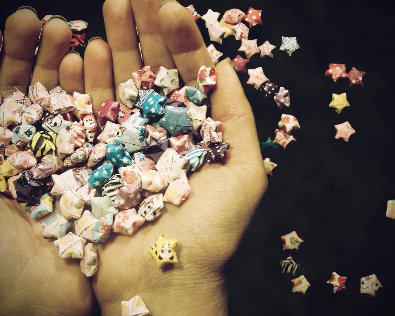 Сердце из звездочек