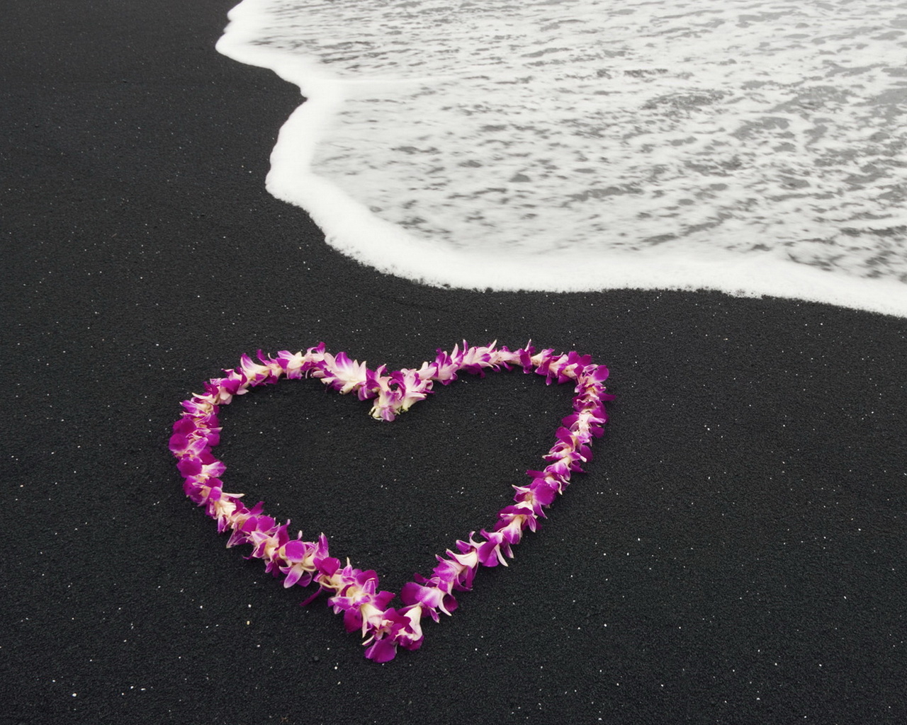 Сердце из цветов