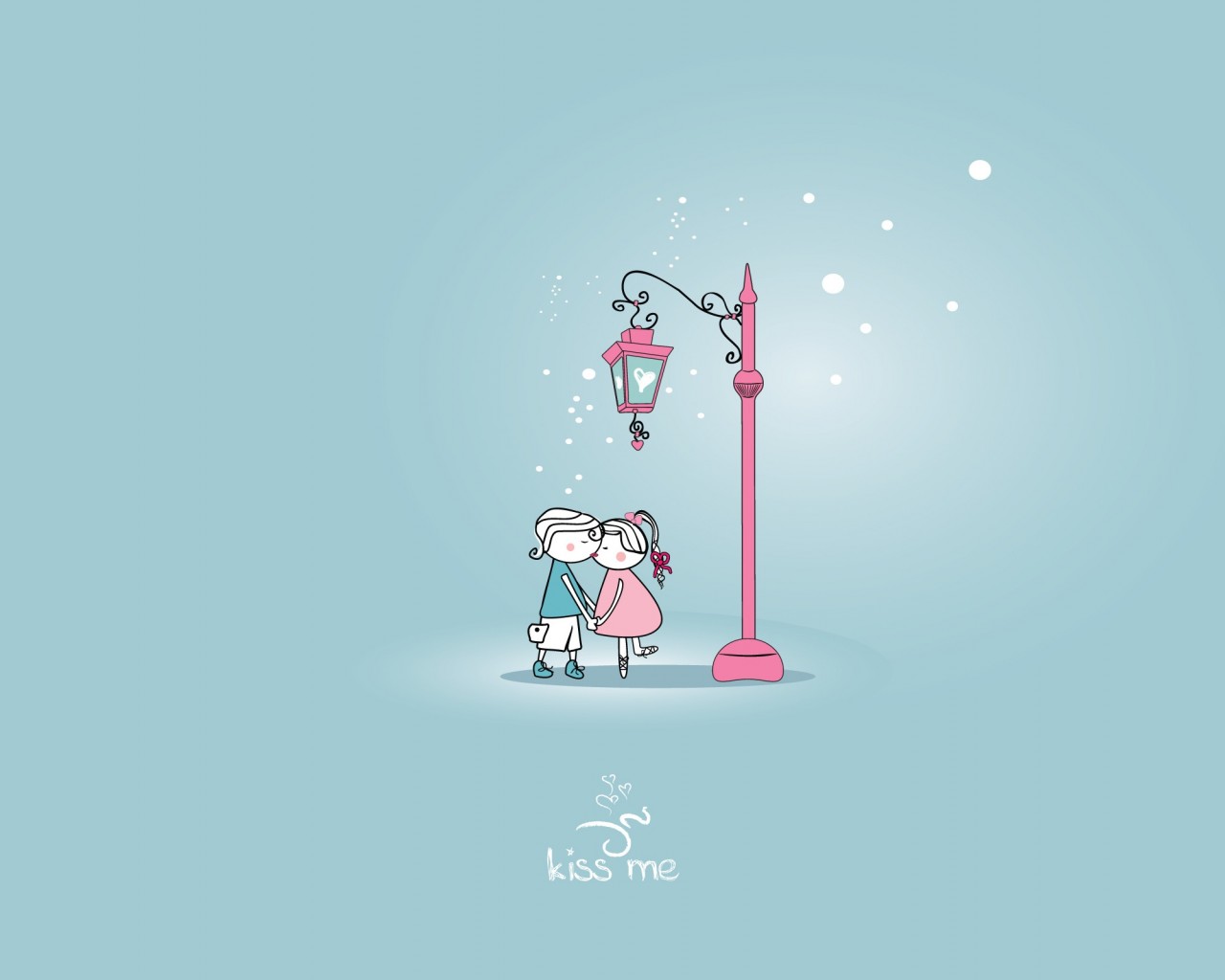 Поцелуй под фонарем