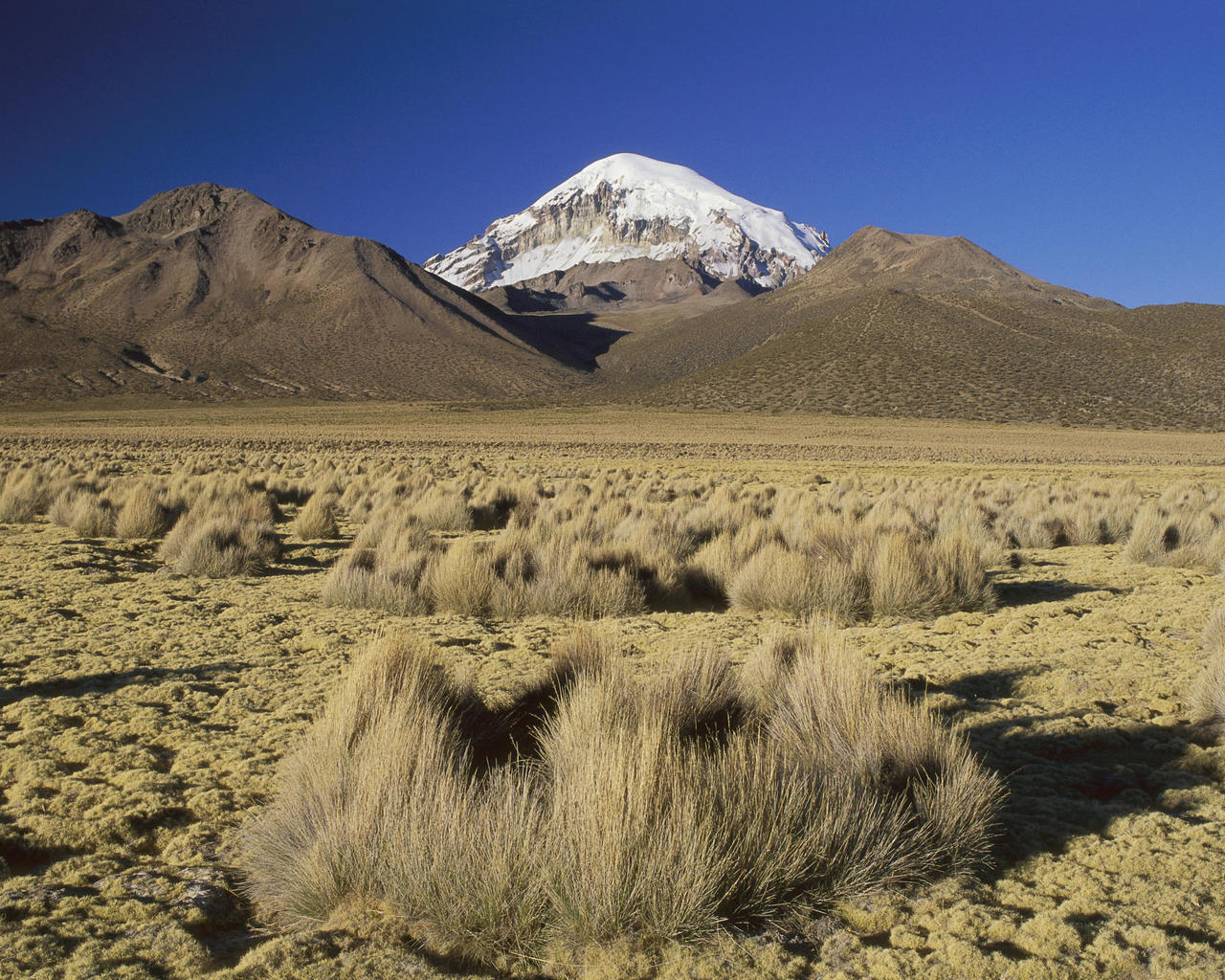 Снежная вершина в пустыне