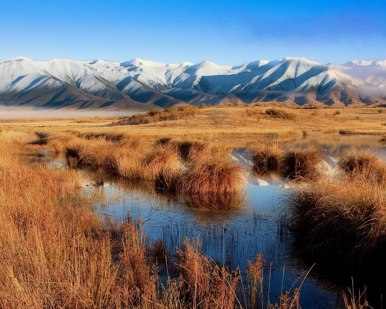 Болото и горы