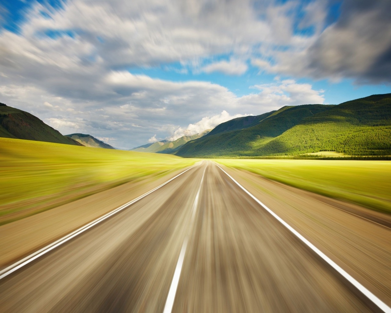 Дорога на скорости