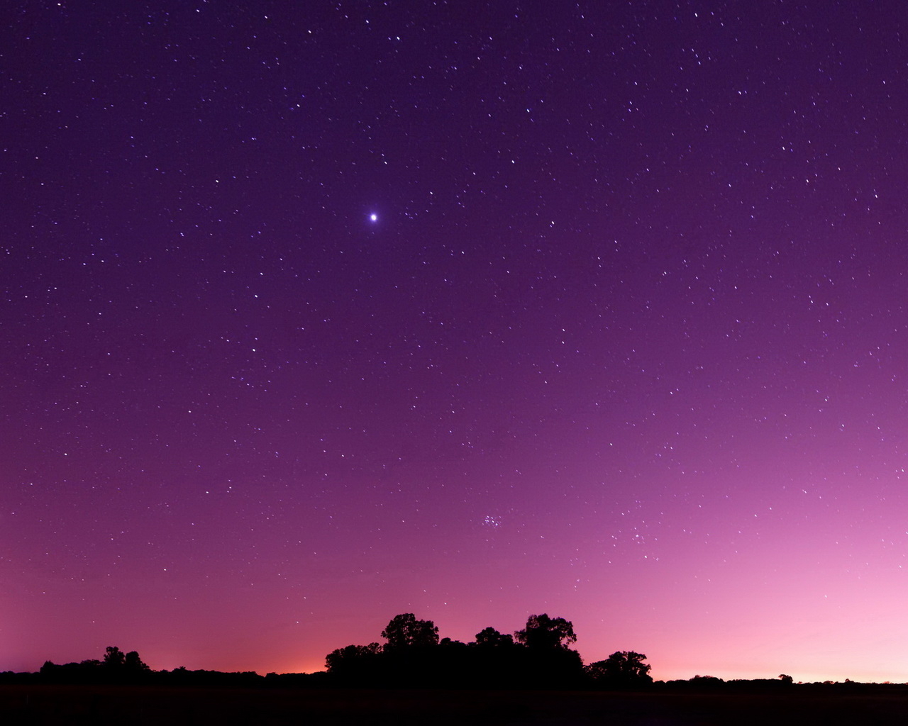 Фиолетовое небо