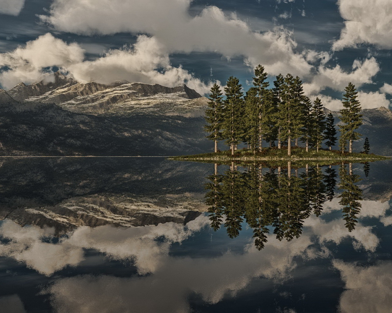 Островок на озере