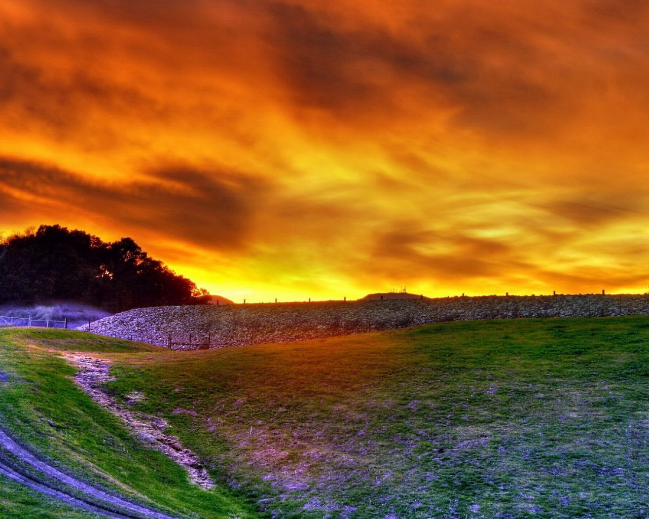 Багровое небо