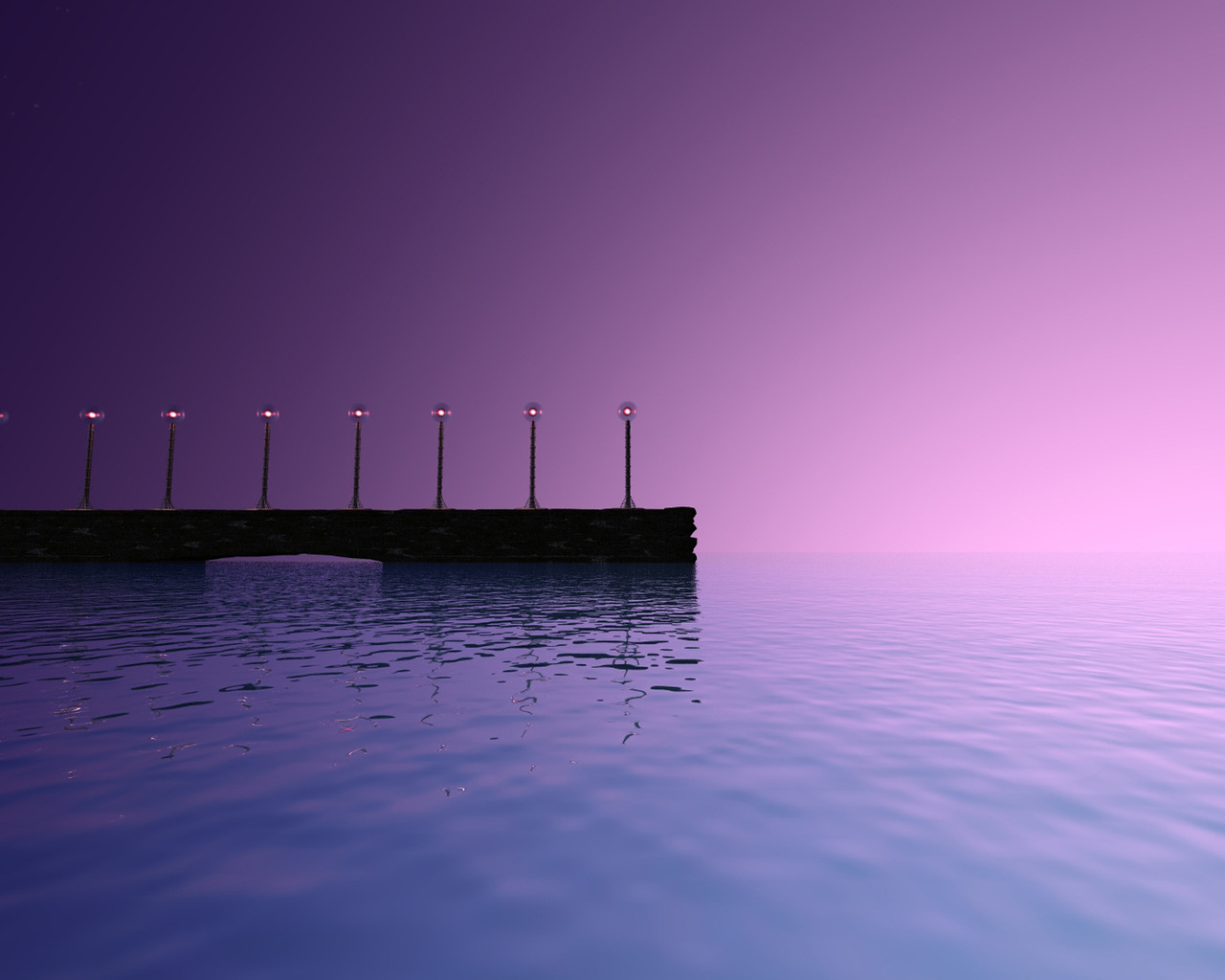 Фонари на пирсе