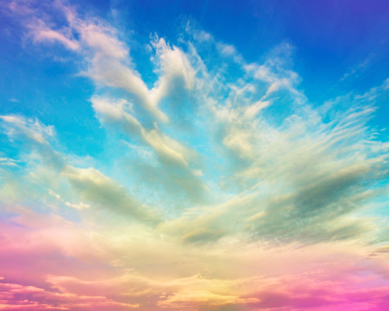 Разноцветное небо