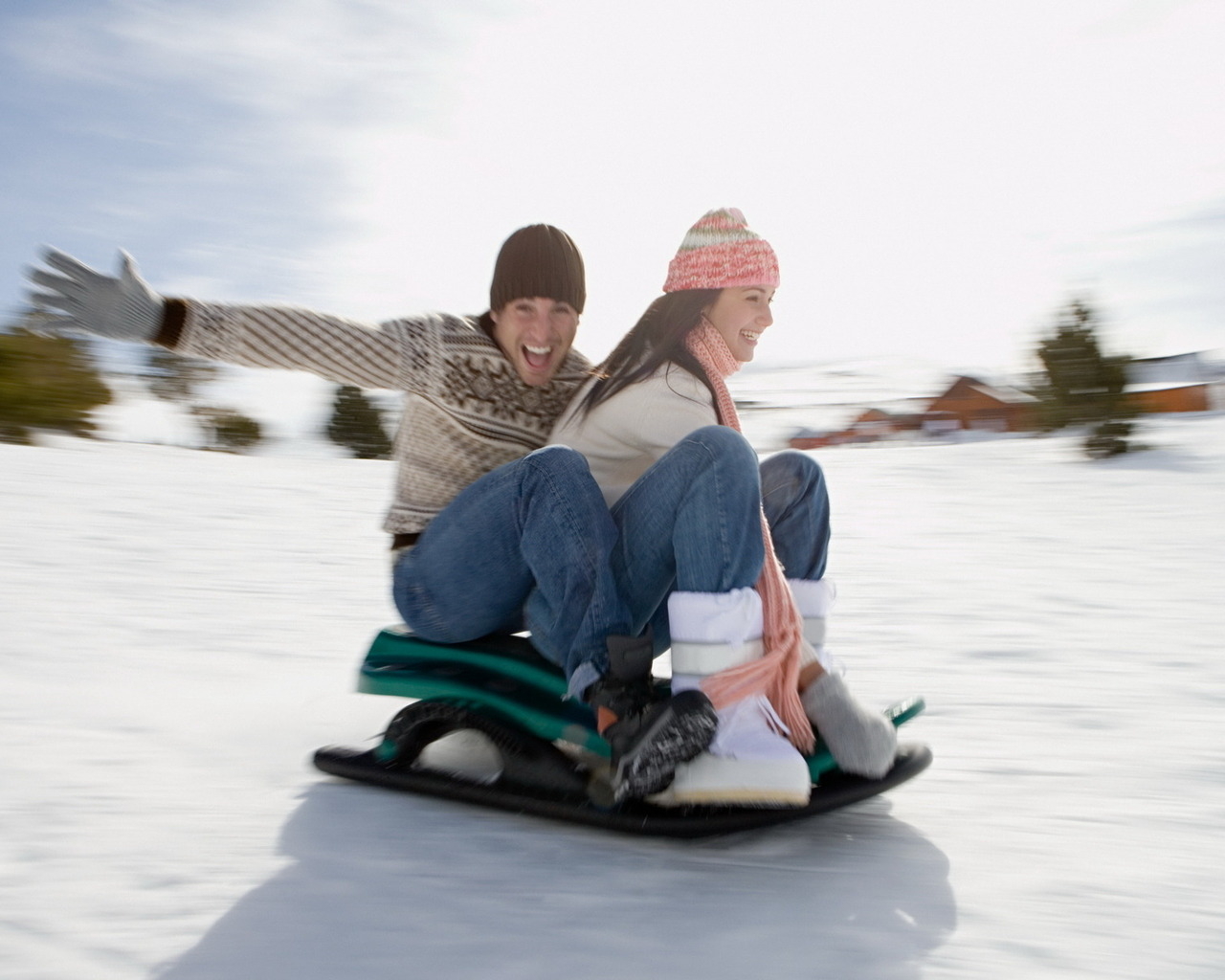 Катание на санках