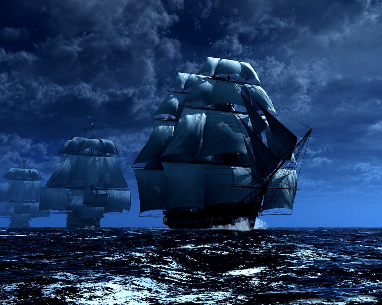 Парусные корабли