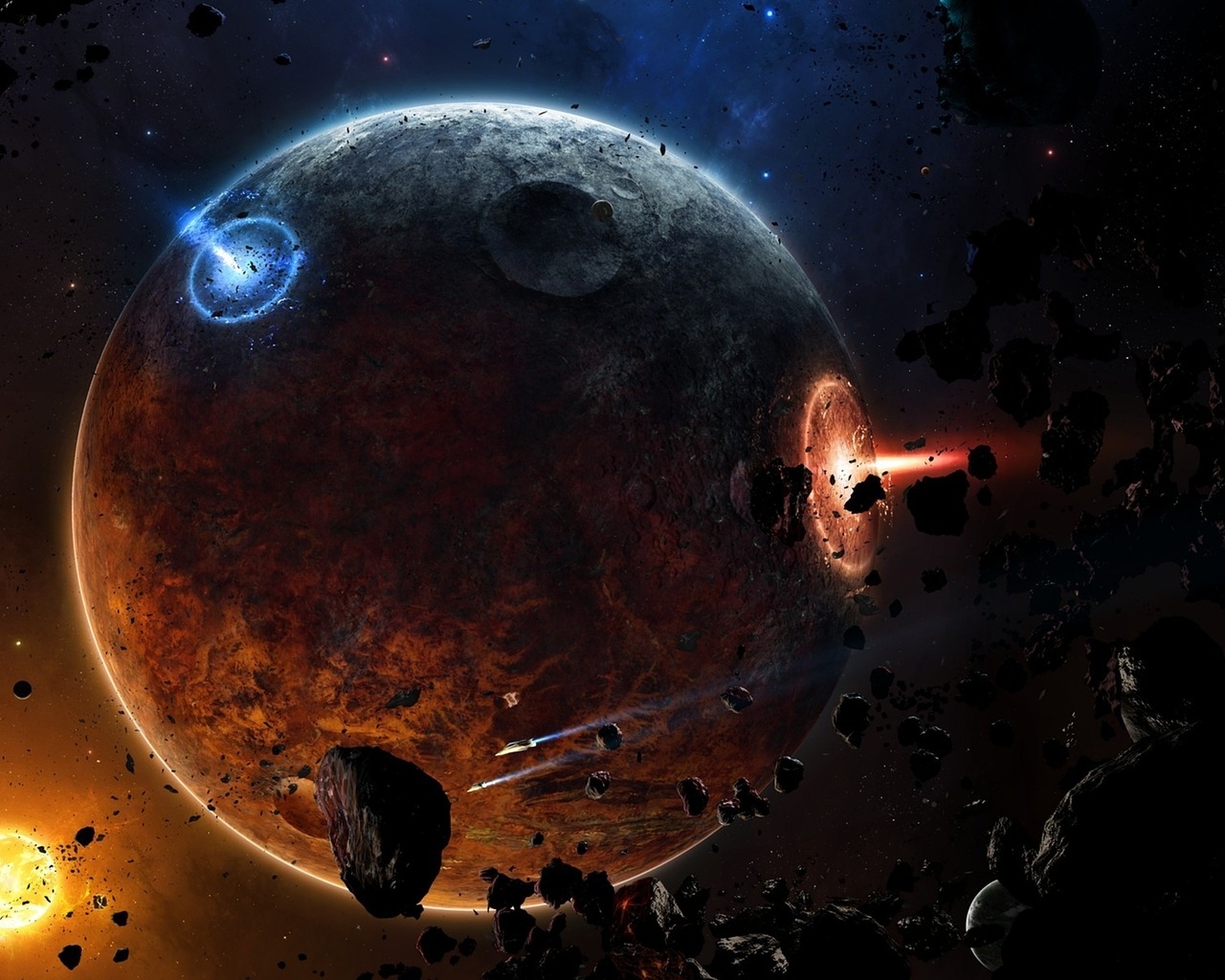 Asteroids and planets