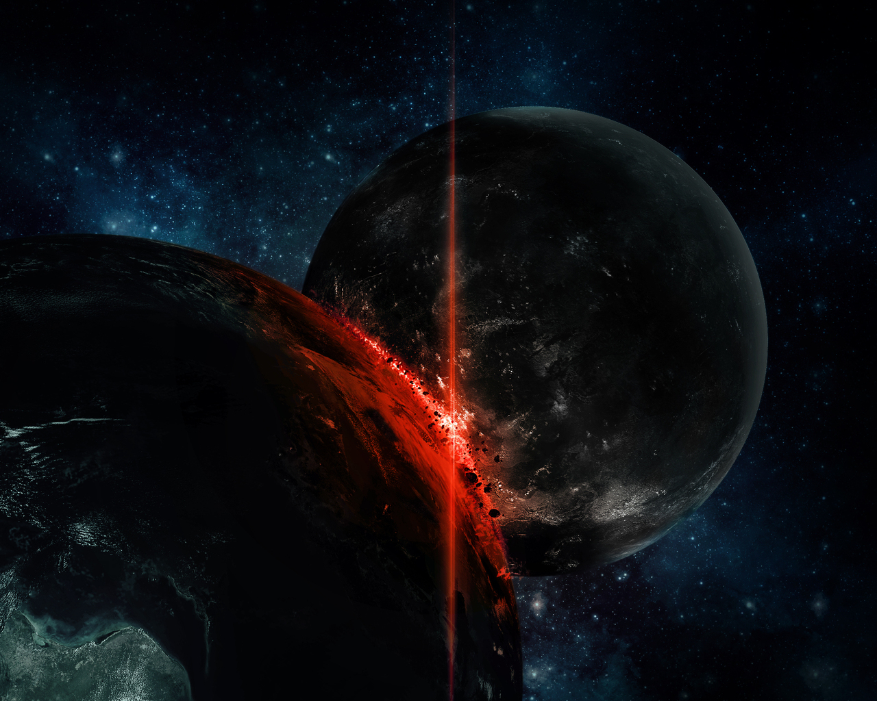 Столкновение планет гигантов