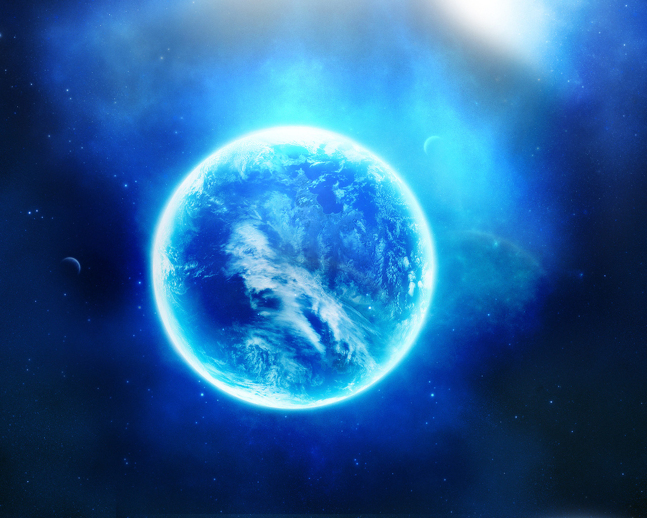 Светящаяся планета