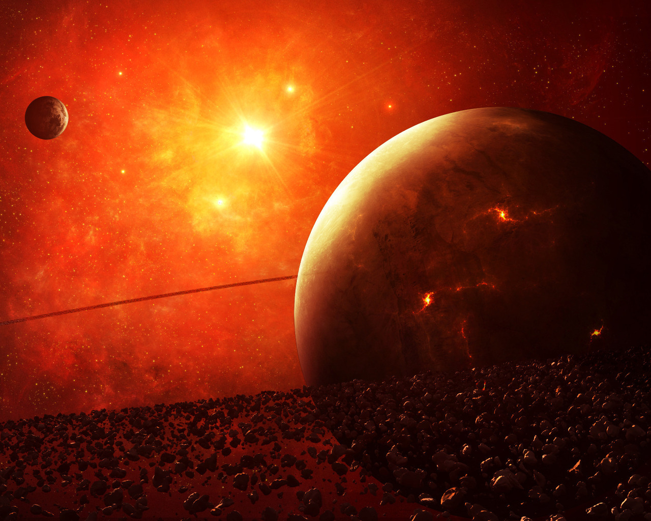 Раскаленная планета