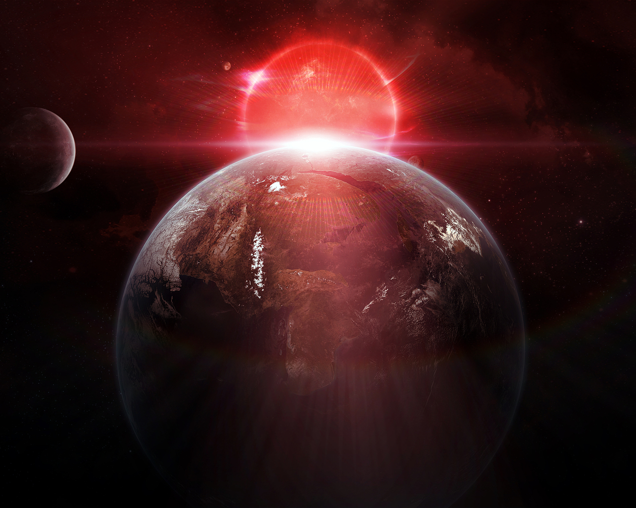 Освещенная планета