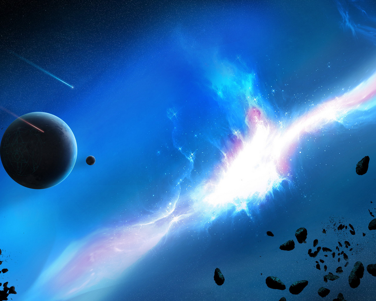 Планета и астероиды