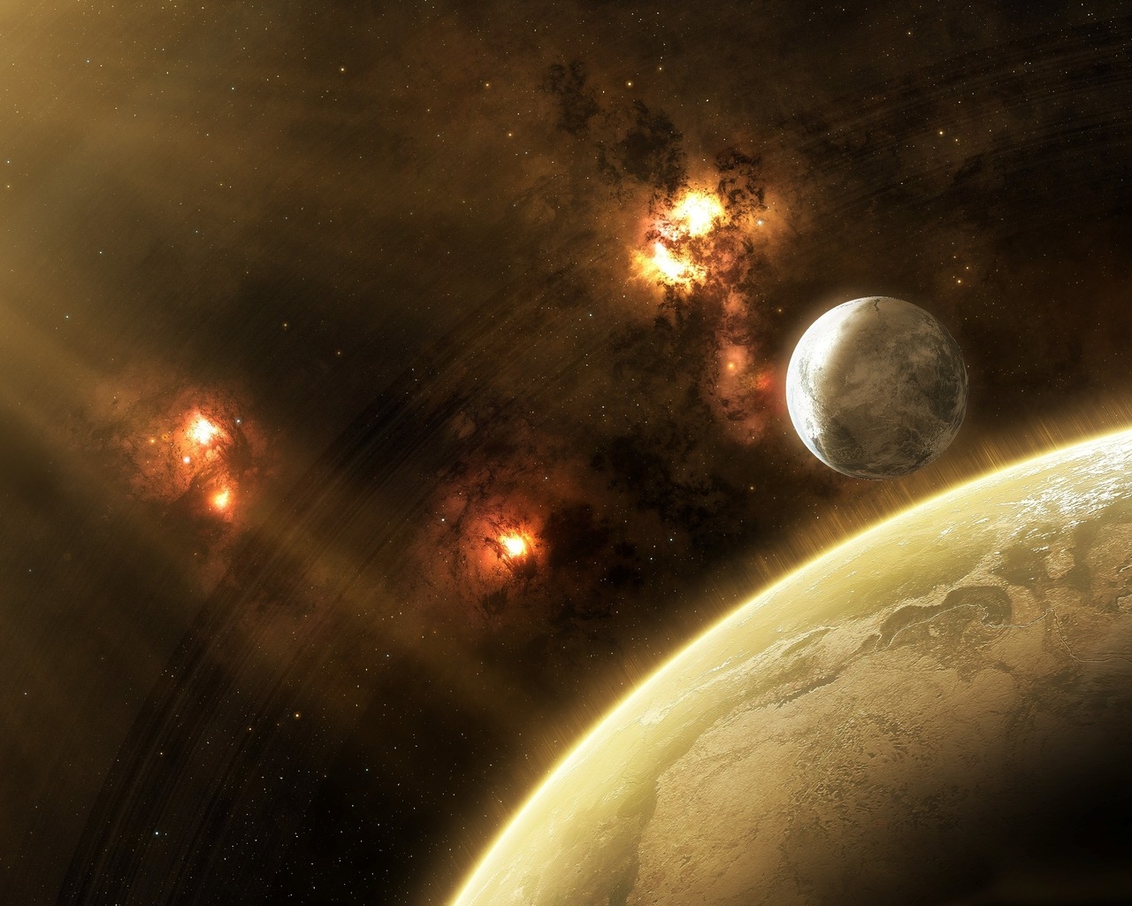 Планета и ее спутник