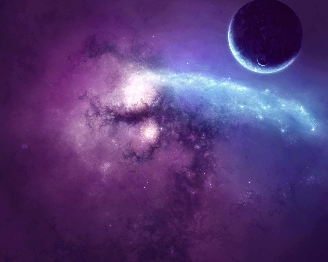 Планета и спутник