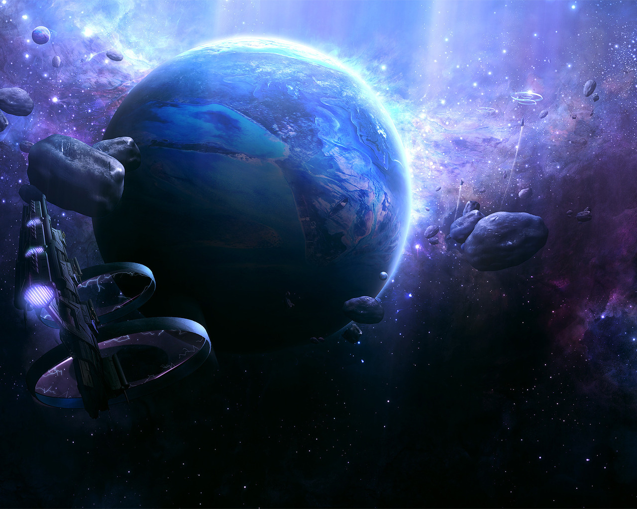 Корабли около планеты