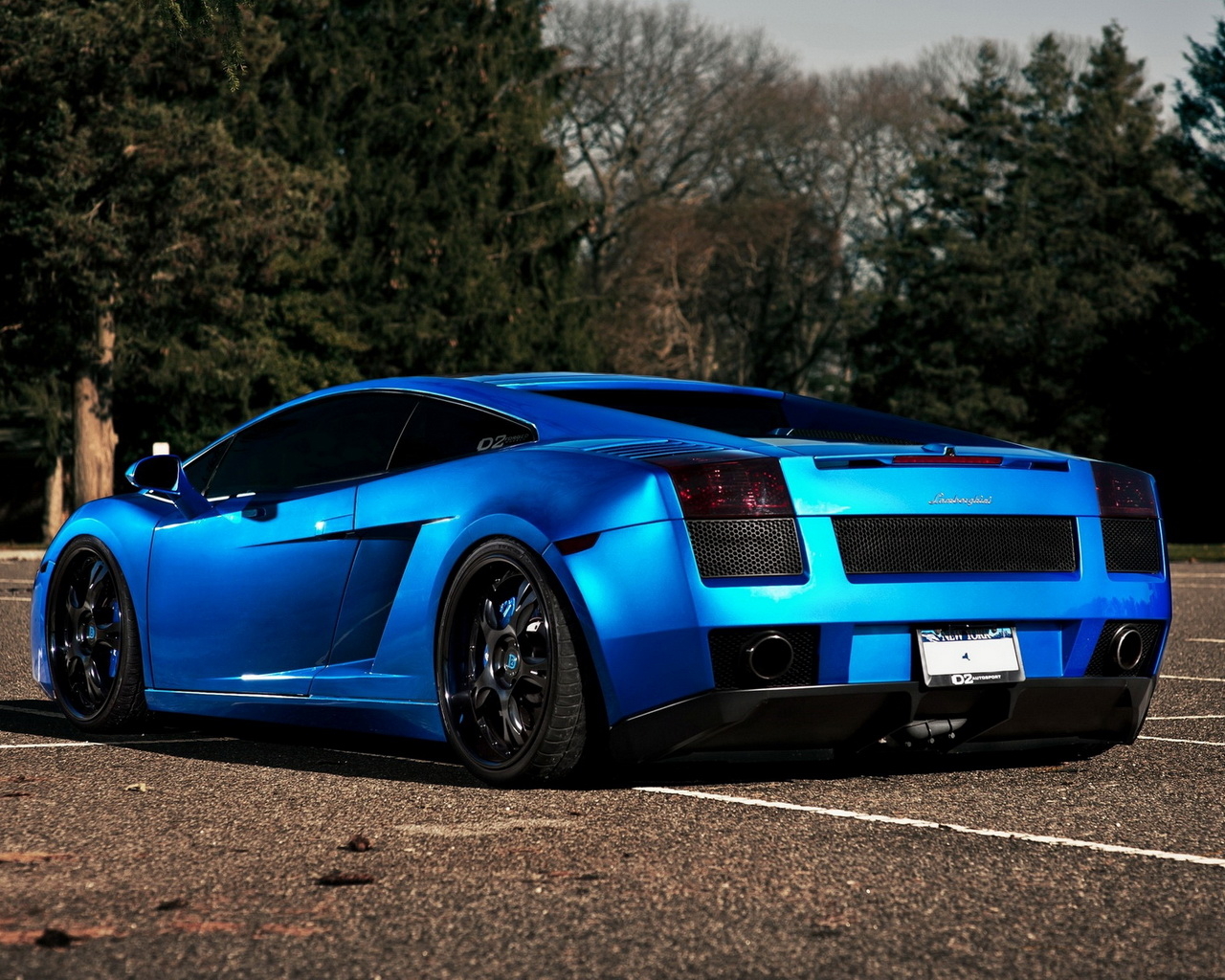 Синий Lamborghini GALLARDO